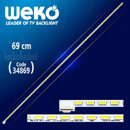 55 V12 EDGE REV1.1 1 L-TYPE 6920L-0001C - 66 LEDLİ 69 CM - (WK-327)