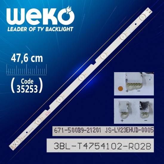 3BL-T4754102-R02B - 671-500B9-21201 JS-LY23EHUD-0005 - 47.6 CM 7 LEDLİ - (WK-910)