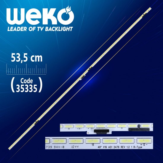 49 V16 AS1 2476 REV 1.2 1 R-TYPE - 53.5 CM 66 LEDLİ - (WK-949)