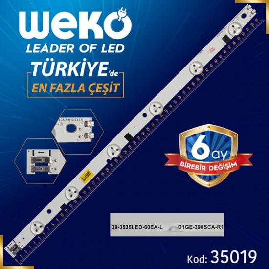 39-3535LED-60EA-L - D1GE-390SCA-R1 - 39 CM 6 LEDLİ (WK-804)