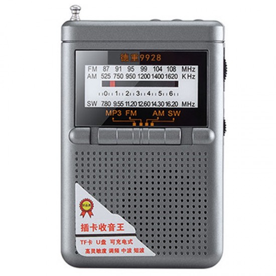 MAGİCVOİCE D-9928 MİNİ USB/SD DESTEKLİ 3 BAND FM/AM/SW ANALOG RADYO