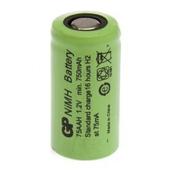 GP 75AAH 1.2V 750 MAH 2/3AA NI-MH DÜZ KAFA PİL