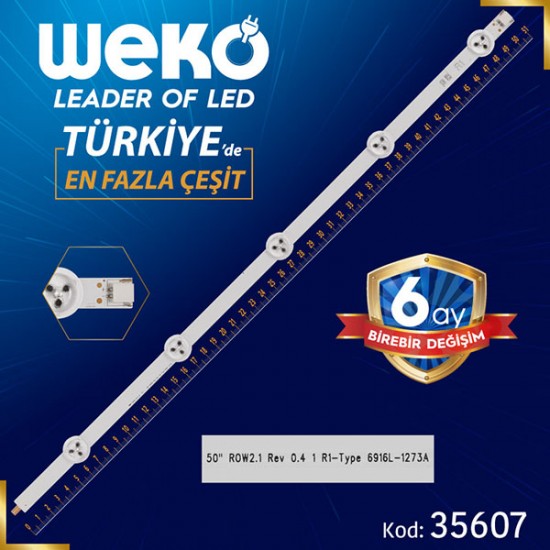 50 ROW2.1 REV 0.4 1 R1-TYPE 6916L-1273A - 51 CM 5 LEDLİ - (WK-507)