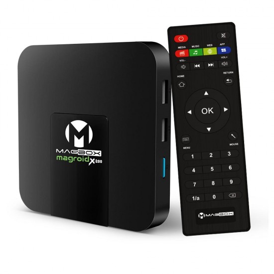 MAGBOX MAGROID X-200 S905W 2GB DDR RAM 16GB ROM 4K ULTRA HD MİNİ ANDROID 9.0 4K IP TV BOX