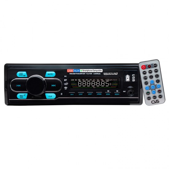 CVS SOUND DN-6310 USB/SD/FM/AUX BLUETOOTHLU İSO SOKETLİ MEKANİKSİZ OTO TEYP 4 X 60 WATT