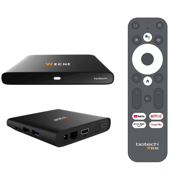 BOTECH WZONE S905X3 IŞLEMCI 2 GB DDR3 RAM 8 GB DAHİLİ HAFIZA ANDROID 10  TV BOX