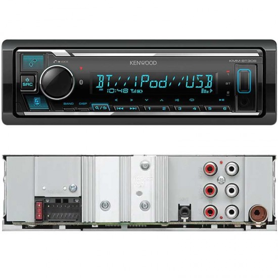 KENWOOD KMM-BT306 3 ANFİ ÇIKIŞLI USB/FM/AUX/BLUETOOTH OTO TEYP 4 X 50 WATT