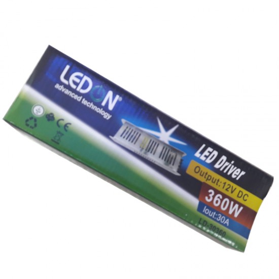 LEDON LD-30360 12 VOLT - 30 AMPER  360W SLIM METAL KASA ADAPTÖR (225*68*40)