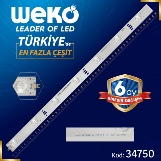 ARCELIK_48_ZKP60600_AA_2121C_7EA_R P74 REV.V0 - 51.1 CM 7 LEDLİ - (WK-51)