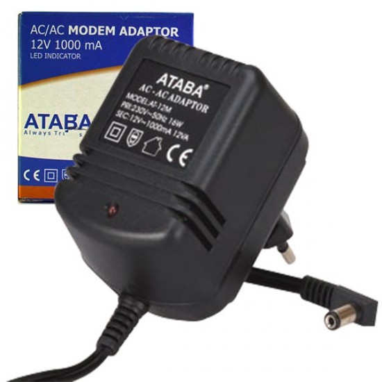 ATABA AT-12M 12V 1000MA AC-DC ADAPTÖR