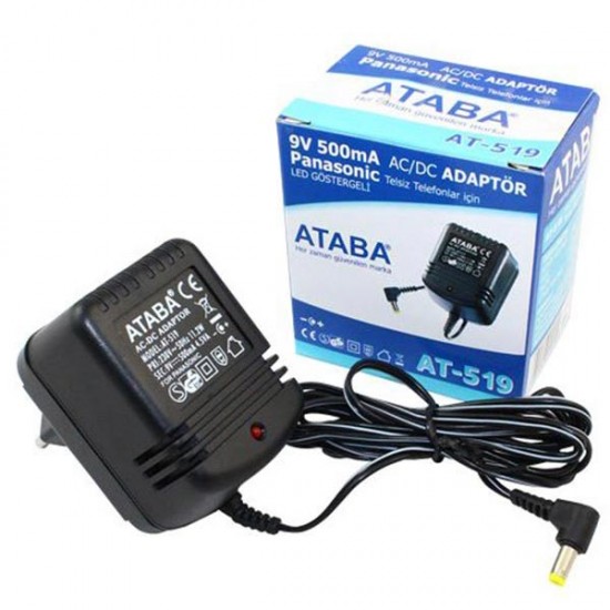 ATABA AT-519 ADAPTÖR 9VOLT İNCE UÇ ADAPTÖR