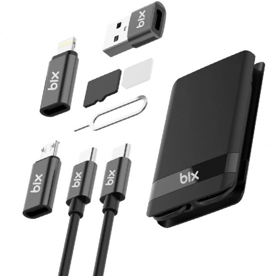 BİX ADP-05 TYPE-C MACBOOK UYUMLU 9IN1 ÇOK FONKSİYONLU ÇEVİRİCİ ADAPTÖR SETİ