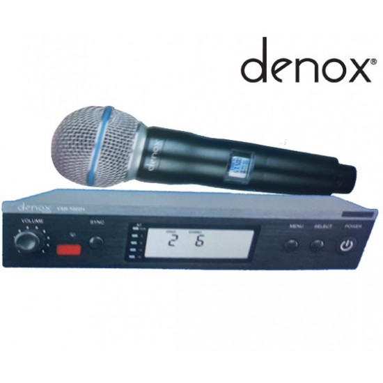 DENOX VXR-1000H UHF 1 EL KABLOSUZ MİKROFON
