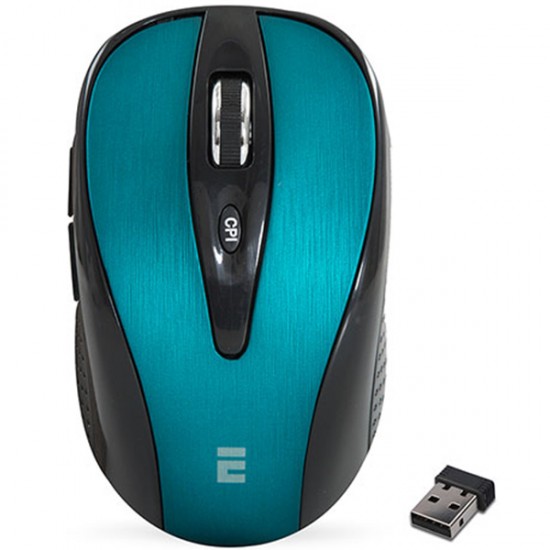 EVEREST CM-890G 6D 1600DPI ALKALİN PİLLİ LÜKS KABLOSUZ OPTİK MOUSE (MAVİ-GÜMÜŞ-GRİ)