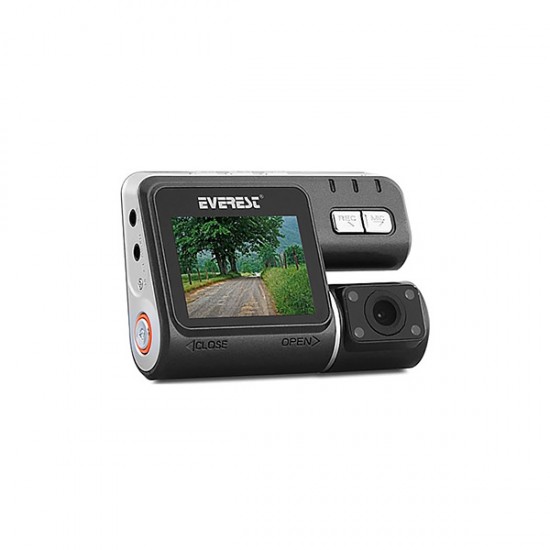 EVEREST DVR-016 ÇİFT KAMERALI ARAÇ DVR (2 İNÇ 4 IR LED 120 İNÇ LENS AÇISI)