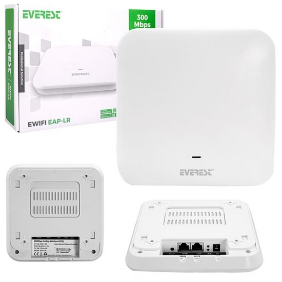 EVEREST EWIFI EAP-LR 300 MBPS 11N 2.4GHZ TAVAN ACCESS POINT ROUTER