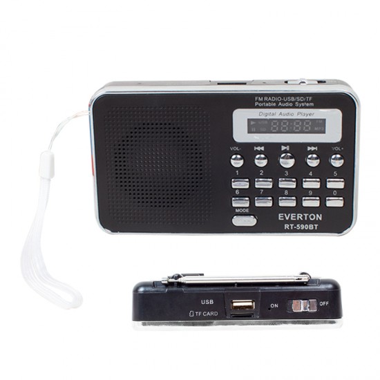 EVERTON RT-590BT USB/SD/FM/BLUETOOTH DESTEKLİ RADYO MÜZİK KUTUSU