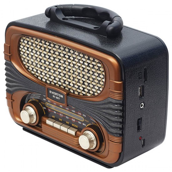 EVERTON RT-807BT USB/SD/FM/BLUETOOTH DESTEKLİ NOSTALJİK RADYO