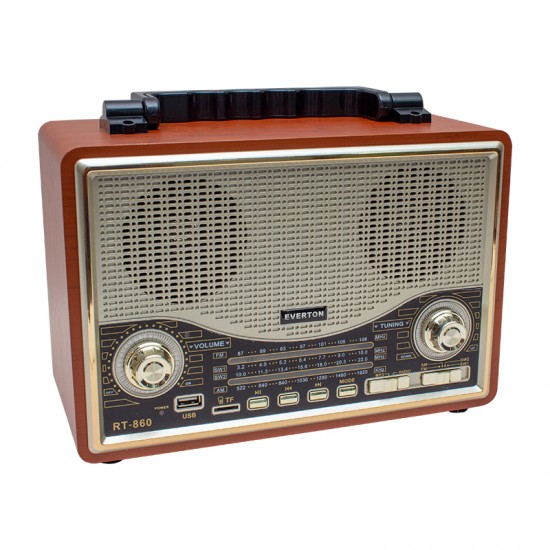 EVERTON RT-860BT USB/SD/FM/BLUETOOTH DESTEKLİ NOSTALJİK RADYO