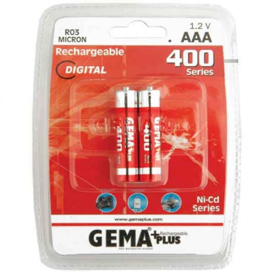 GEMA PLUS 400 MAH AAA İNCE ŞARJLI 2Lİ PAKET FİYAT