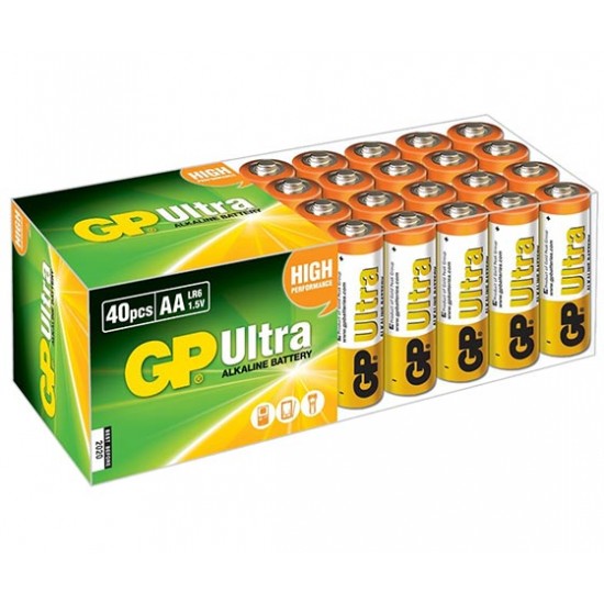 GP 15AU R6 ULTRA ALKALİN KALEM AA 40 LI PAKET FİYAT