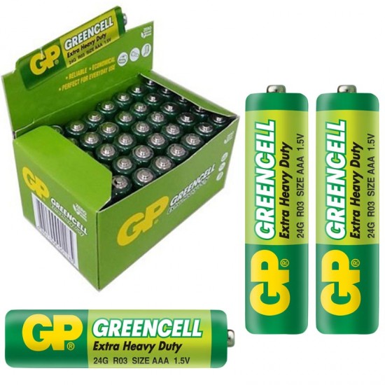 GP 24G-2S2 GREENCELL AAA İNCE KALEM PİL (40 LI PAKET)