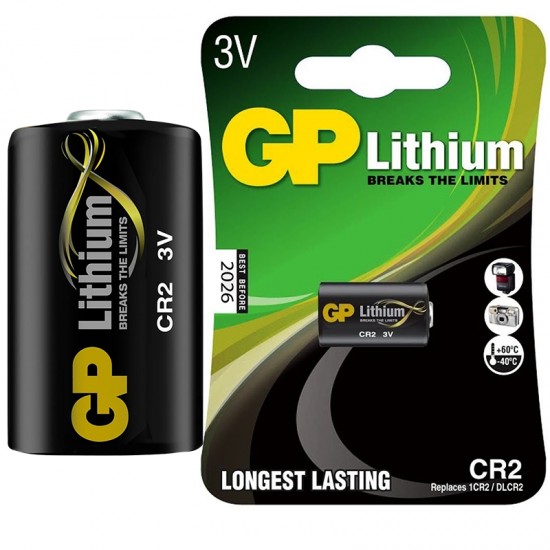 GP CR2 3 VOLT LİTHİUM FOT.MAK. PİLİ