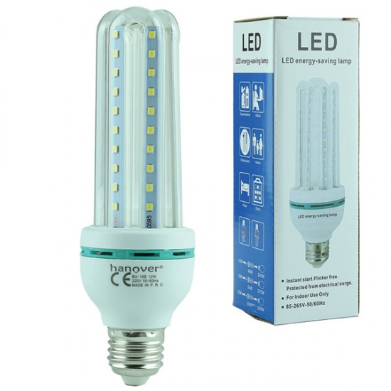 HANOVER BU-07B E27 DUY 12 WATT 6000K BEYAZ LED MISIR AMPÜL