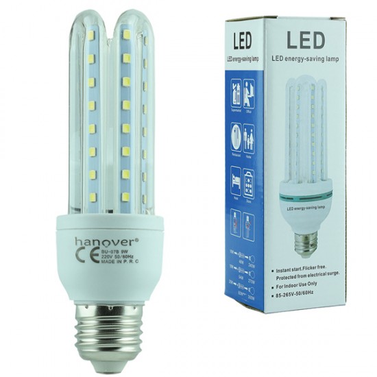 HANOVER BU-07B E27 DUY 9 WATT 6500K BEYAZ LED MISIR AMPÜL