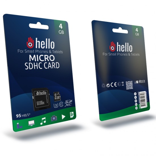 HELLO 4 GB MICRO SD HAFIZA KARTI ( CLASS 10 )