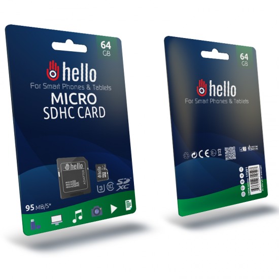 HELLO 64 GB MICRO SD HAFIZA KARTI ( CLASS 10 )