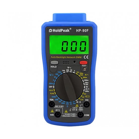 HOLDPEAK HP-90F DIGITAL ÖLÇÜ ALETİ + KABLO TEST CİHAZI