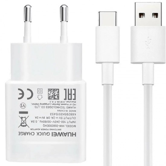 HUAWEİ HW-059200EHQ 5-9 VOLT 2 AMPER HIZLI ŞARJ ALETİ - TYPE-C DATA KABLOSU