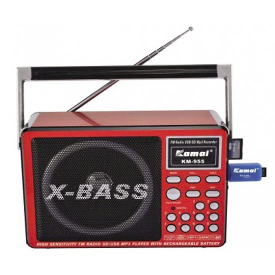 KAMAL KM-955 USB/SD/FM DESTEKLİ MP3 ÇALAR RADYO