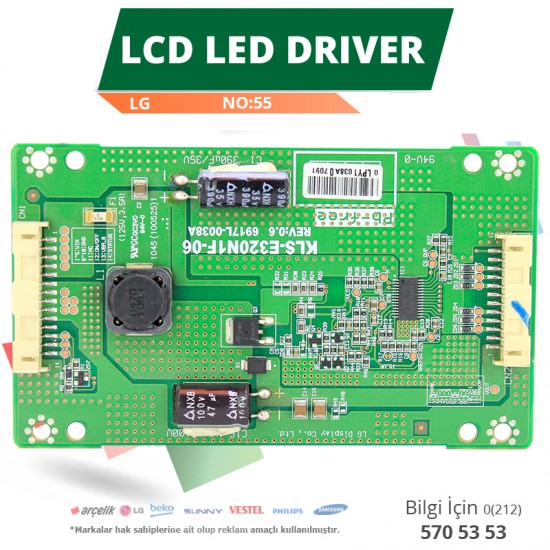 LCD LED DRİVER LG (6917L-0038A,KLS-E320N1F-06 REV0.6) (LC320EXN) (NO:55)