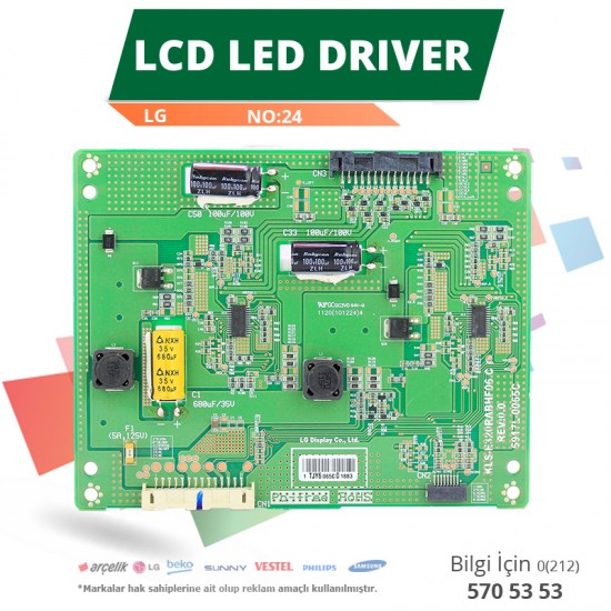 LCD LED DRİVER LG (6917L-0065C,KLS-E320RABHF06 C REV0.0) (LC320EUN SD U1) (NO:24)