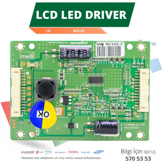 LCD LED DRİVER LG (6917L-0072A,PPW-LE32GD-O(B) REV0.1) (LC320EXN SD A1) (NO:22)