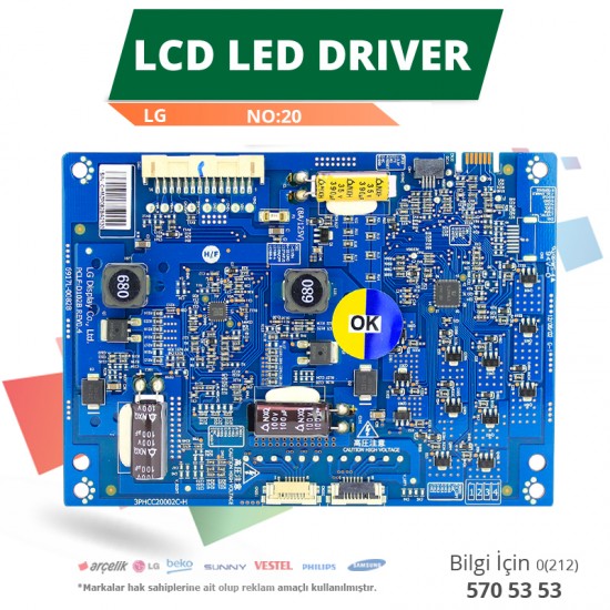 LCD LED DRİVER LG (6917L-0082B,3PHCC20002C-H REV0.4,PCLF-D102B REV0.4)(LC420EUD SE F4,LC420EUD NO20