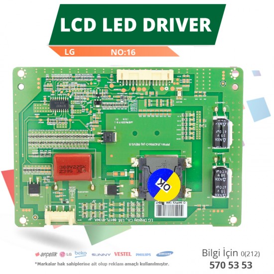 LCD LED DRİVER LG (6917L-0134A,PPW-LE42RN-O (A) REV0.5) (LC420DUN SF U2) (NO:16)