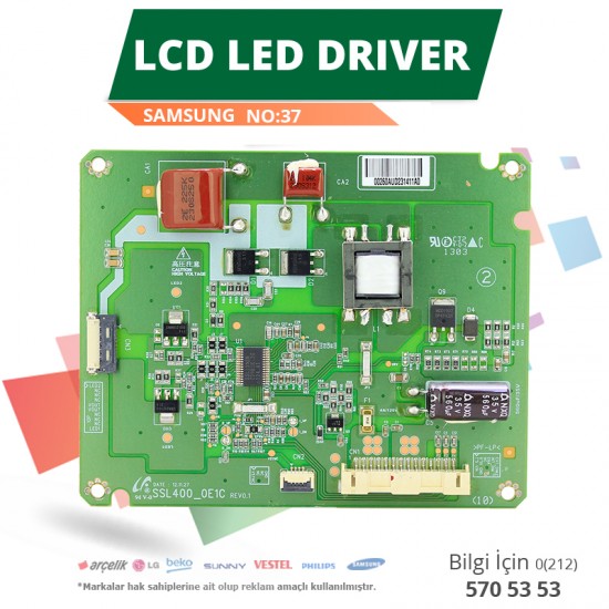 LCD LED DRİVER SAMSUNG (SSL400-0E1C) (NO:37)
