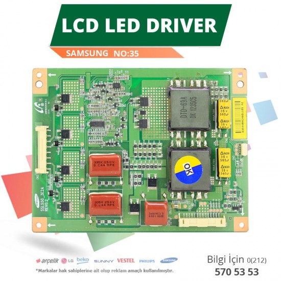 LCD LED DRİVER SAMSUNG (SSL550_3E2A REV0.2) (LTA550HQ14) (NO:35)