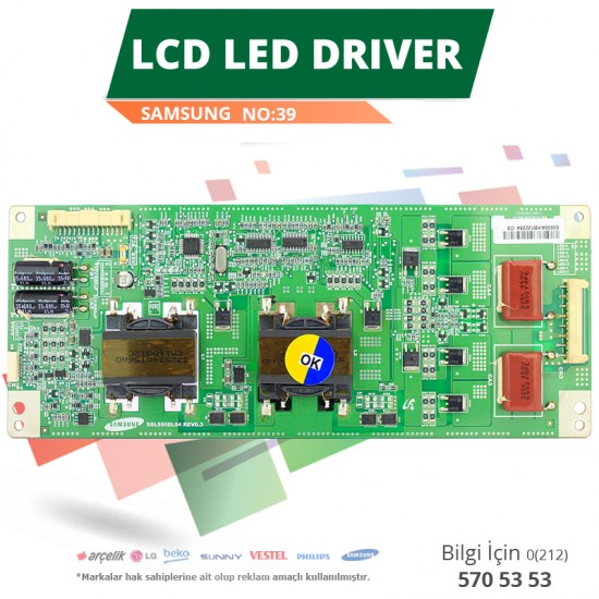 LCD LED DRİVER SAMSUNG (SSL550EL04 REV0.3) (LTA550HQ06) (NO:39)