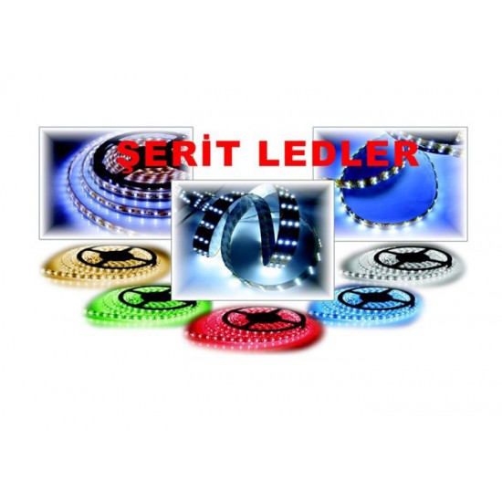 LED ŞERİT TMAX 24V SİLİKONSUZ MAVİ 3 ÇİPLİ 60 LED