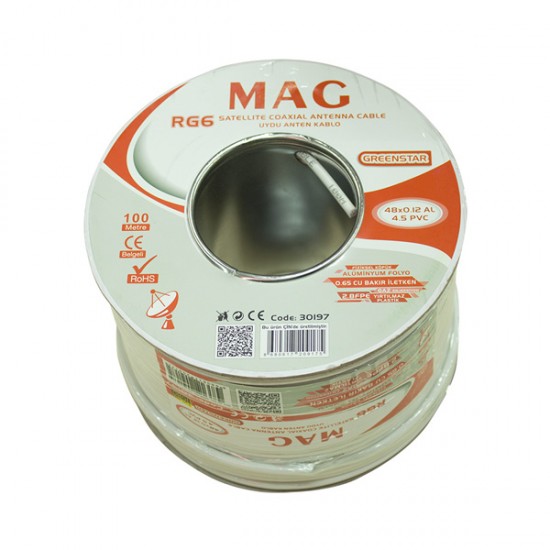 MAG RG59 FA MİNİ ANTEN KABLO 48 TEL (100 METRE)