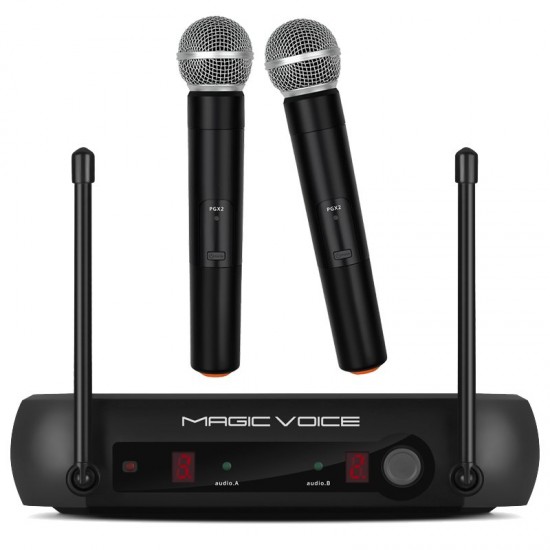 MAGICVOICE MV-920EE VHF 2 EL KABLOSUZ VOLÜM KONT TELSİZ MİKROFON