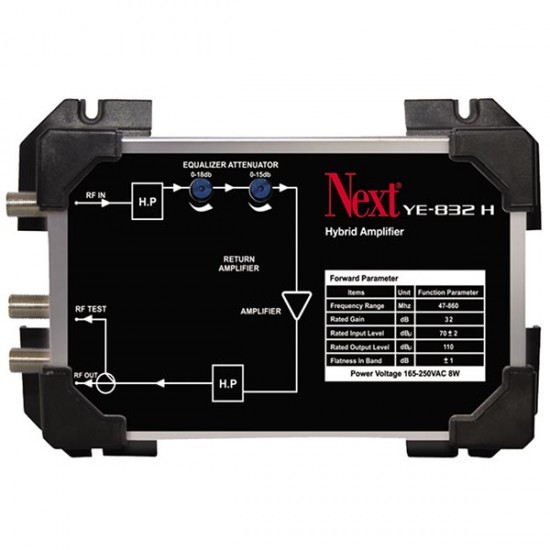 NEXT YE-830 HYBRİD AMPLİFİKATÖR İKİ YOLLU (32 DB 85-860 MHZ.)