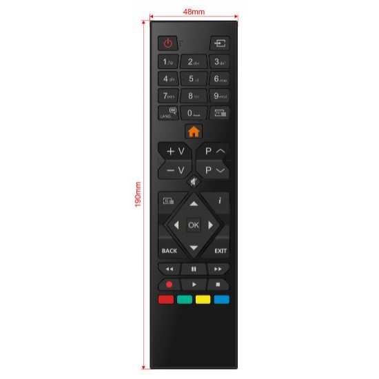 ORJİNAL KL VESTEL B2018F73-1-2 30101638-RC 39105 30100821-RC 39105 SİYAH LCD-LED TV KUMANDA