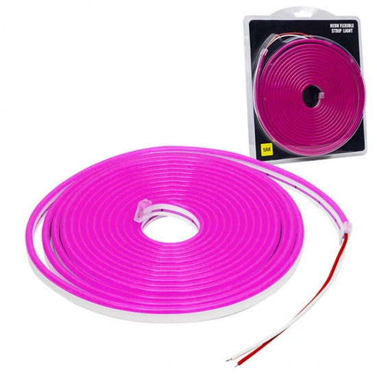 POWERMASTER NEON LED ŞERİT MOR 5 METRE 12 VOLT