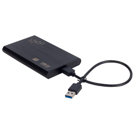 POWERMASTER PM-13948 2.5 USB 3.0 SATA HDD KUTUSU DERİ KILIF + 20 CM KABLO HEDİYELİ