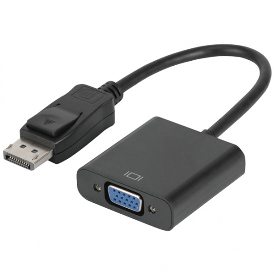 POWERMASTER PM-16261 DISPLAY PORT ERKEK TO VGA DİŞİ 10 CM ÇEVİRİCİ KABLO